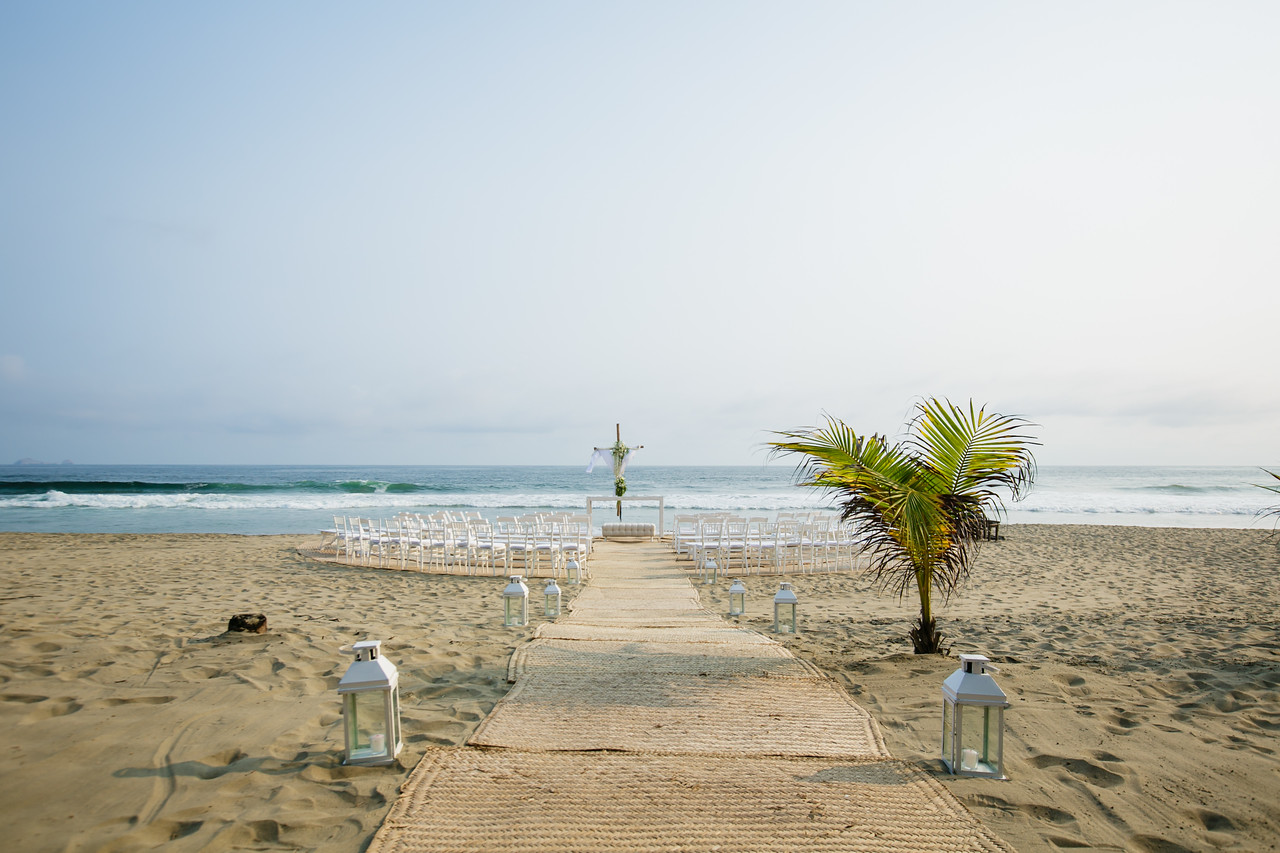mexico beach wedding