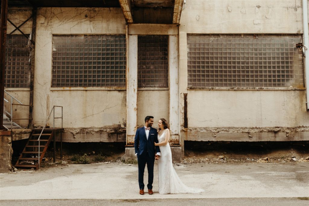 rustic industrial wedding photos the one moment events 