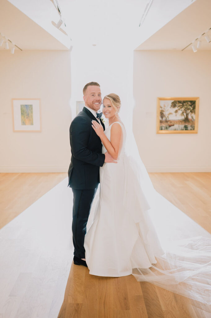 wedding in the sailcloth tent in the courtyard of the gibbes museum of art in charleston south carolina